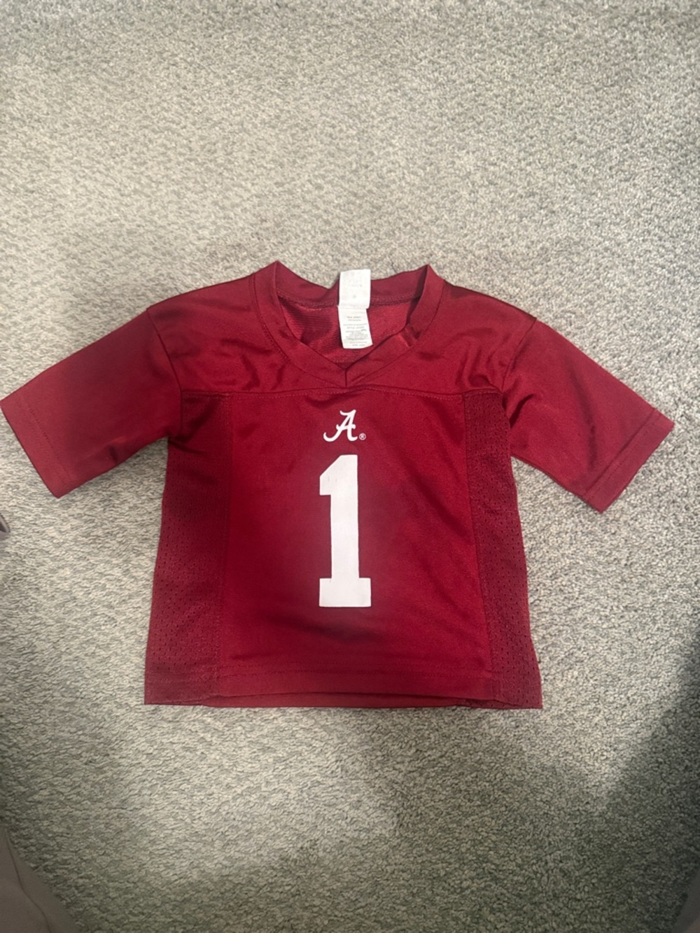 Alabama Crimson Red Kids Football Jersey - Size Small